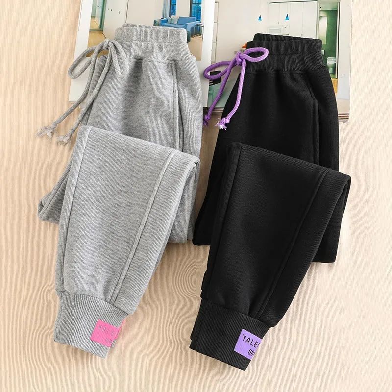 Autumn Winter Casual Pants for Women Baggy Streetwear Oversize Sports Pants Women Sweatpants Thick Joggers Streetwear Trousers