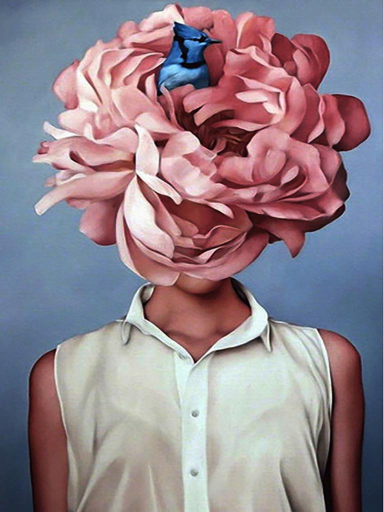 5D Diy Diamond Art Embroidery Girl Abstract Round Diamond Painting Mosaic Landscape Flower Home Decoration New Year Gift