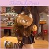 Raccoon Plush Backpack Cartoon Schoolbag Large Capacity Kids Decoration Gift