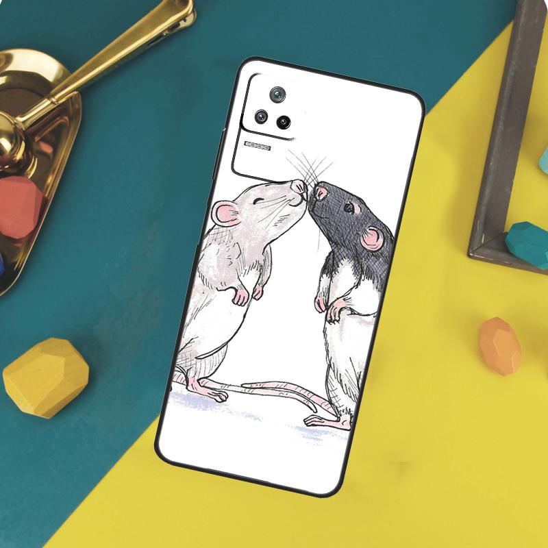 Милый Чехол с Крысами для Xiaomi 13 14 15 Ultra 11T 12T 13T 14T Pro POCO X7 Pro X3 X5 X6 F5 F6 M6 Pro Funda