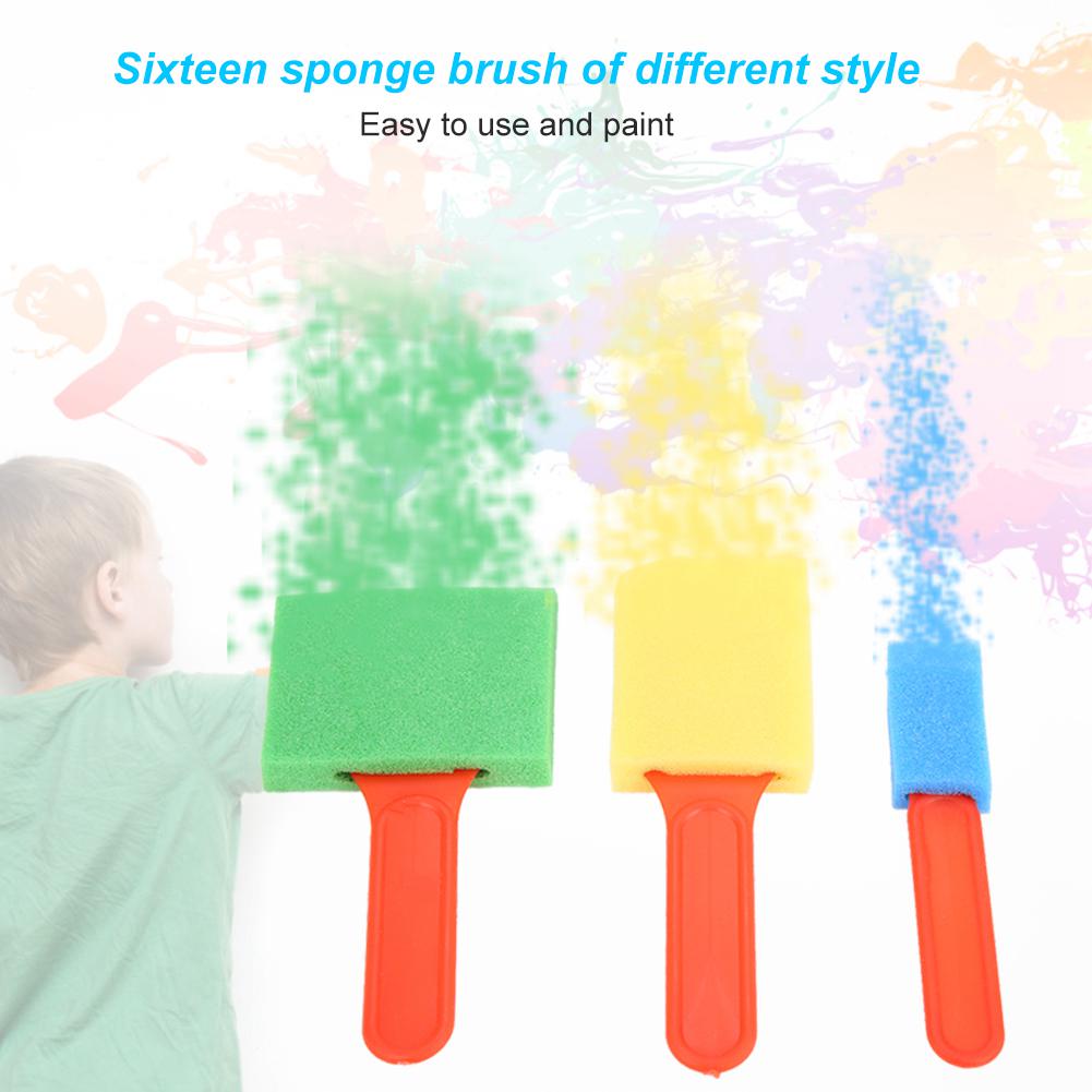 26 шт. Детские принадлежности для рисования, кисти, губка, кисть, игрушечный инструмент для рисования, набор для детской игры