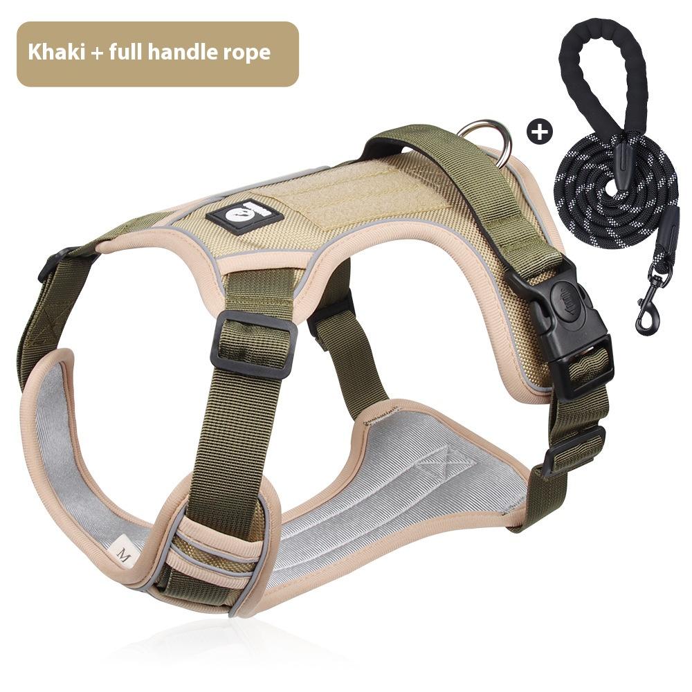 No Pull Harness with A Free Heavy Duty 5ft Leash for Medium Large Dog Adjustable Reflective Oxford Easy Control