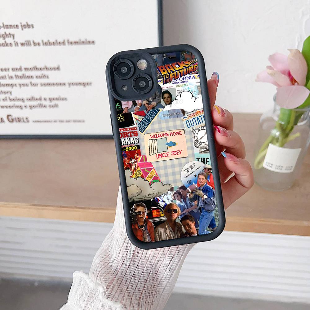 Чехол для телефона «Назад в будущее» B-Back To The F-Future Для IPhone 17 16 15 14 13 12 11 Pro Max 16E Plus INS Мягкий чехол