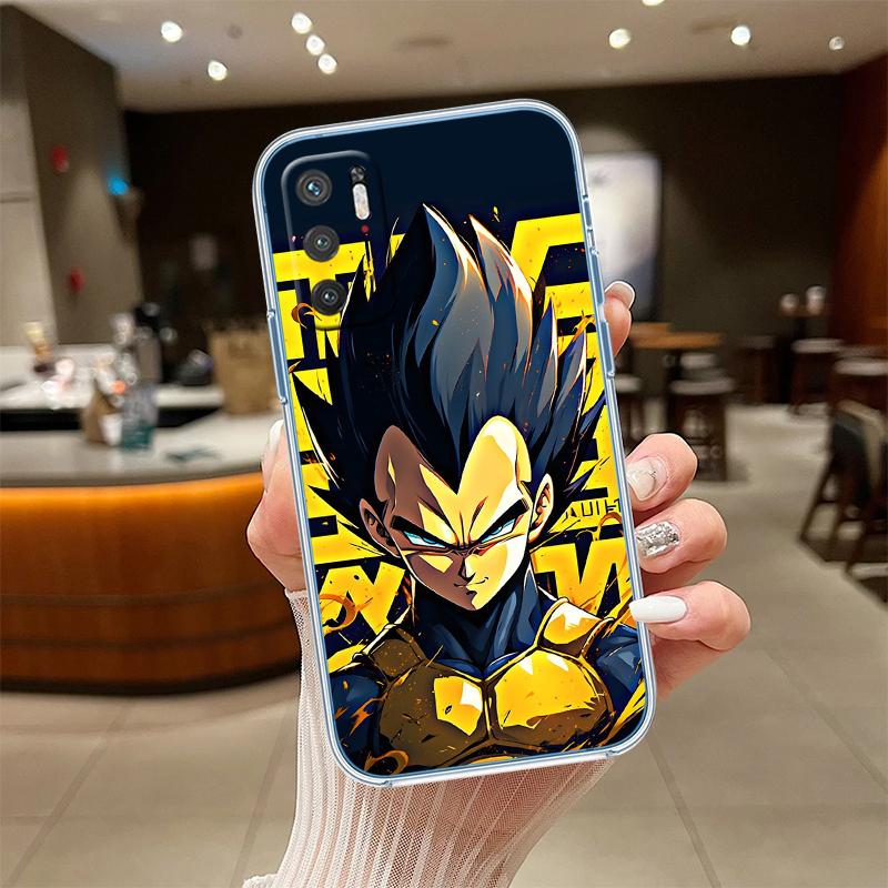 RE7 Anime Dragon Ball Vegeta Transparent Phone Case for Motorola Moto G7 G8 G9 G84 G85 G73 G24 G15 Z2 Play Power Plus