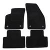 Tapis De Sol - Volvo - C30 - Velours Noir - 4 Pièces - Antidérapant Et Imperméable