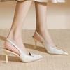 2024 Summer New Fashion Women Pumps Solid Slip-on High Heels Sexy Shoes for Women Pointed Toe Party Dress Shallow Sandals Female