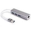 Сетевая карта DM HE83 из алюминиевого сплава, проводная, 100 Мбит/с, USB 3.0, концентратор, адаптер USB на RJ45