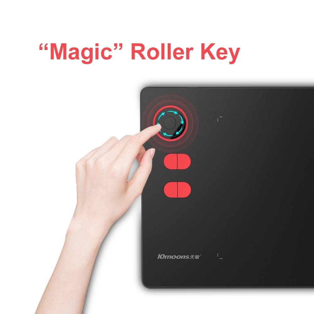 Графический планшет для рисования с роликовой клавишей. Цифровой планшет с большой активной областью G20. Поддержка планшета для телефонов Android и ПК с ОС Windows 7/10 и Mac OS PCAA.