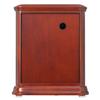 Seiko Clock Table Clock Radio-Controlled Analog Rotating Decoration Wood Case Brown Wood Grain BY242B