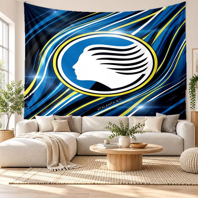 Atalanta FC Wall Tapestry, Soft Fabric Wall Hanging, Decorative Backdrop For Bedroom Home Wall Art
