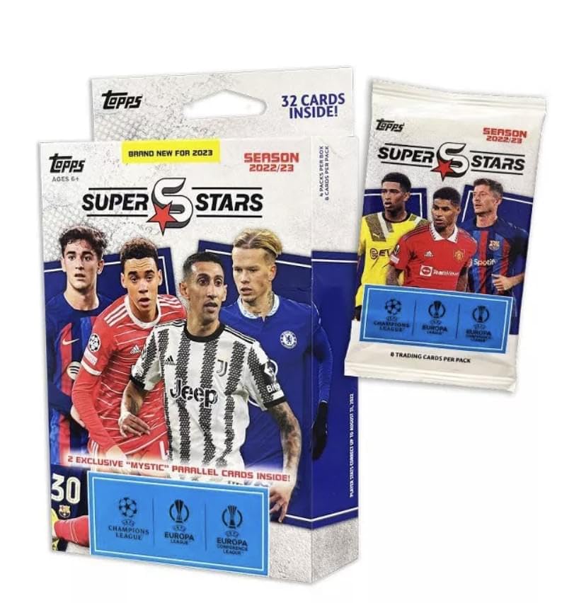 Topps UEFA Superstars 22/23 Хэнгер Пак (4-Pack)