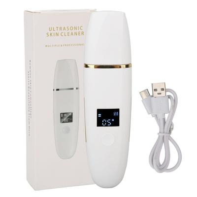 Ультразвуковой шпатель для кожи лица, средство для удаления черных точек, очистка пор, светодиодный дисплей, инструменты для ухода за кожей лица