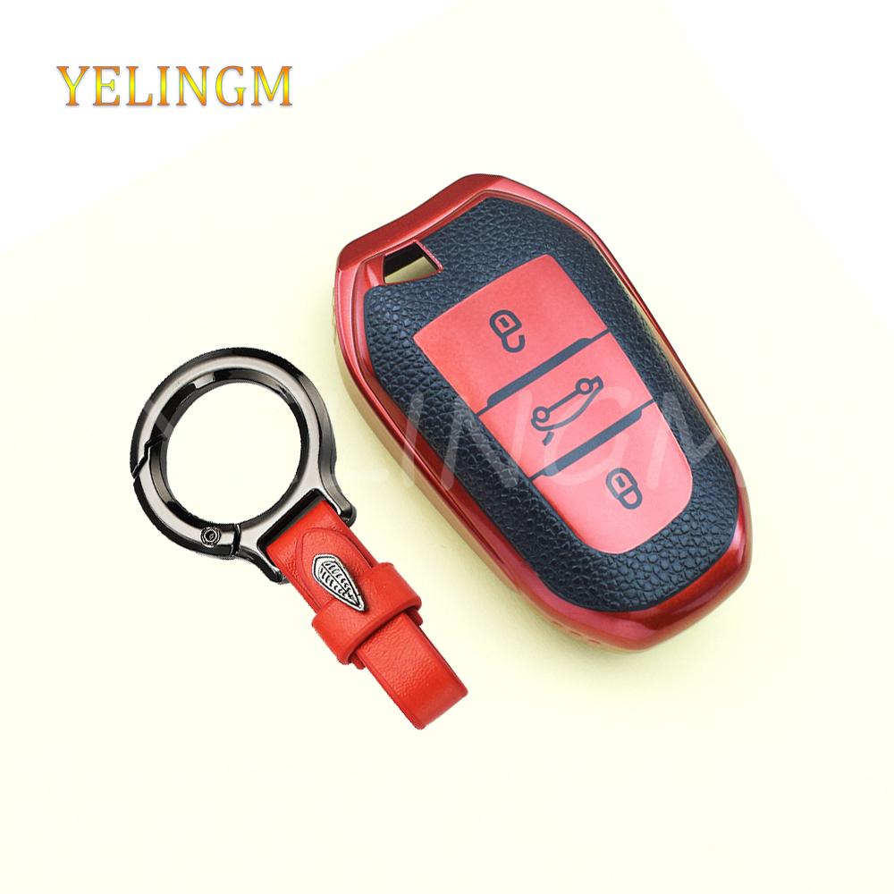 ТПУ для Peugeot 2008 3008 4008 5008 308 408 508 Citroen C1 C2 C4 C6 C3-Xr Grand Ds3 Ds5 Кожаный Чехол-Оболочка для Умного Ключа Автомобиля
