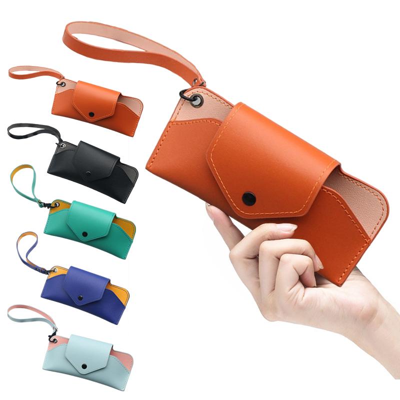 Glasses Case Women Leather Soft Glasses Bag  Portable Sunglasses Box Bag Accessories Eyeglasses Case Sunglasses Box