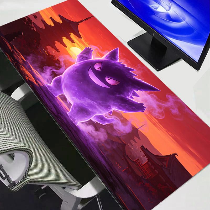 Mouse Pads Gamers Xxl Computer Extended Game Mousepad Pikachu Gengar Cherry Blossom Desk Mat Rug Keyboard Rubber Durable Carpet