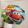 1pc Super Wings Automatic Folding Umbrella, Portable Collapsible Design, Casual Outdoor Accessory L1127033