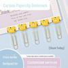 Creative Cartoon Paper Clip Bookmark - Cute Metal Clips for Student Papers