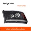 Супер яркие светодиодные Bi-LED линзованные фары для Dodge Ram с динамическими поворотниками