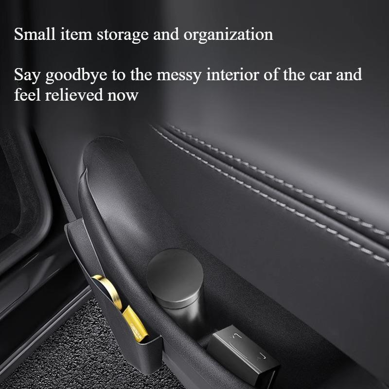 Lcars Special Car Door Storage Box Suitable for Tesla's New Model Juniper Y, Door Storage Box Protective Rubber Cover, Tpe Soft Rubber Material, Car