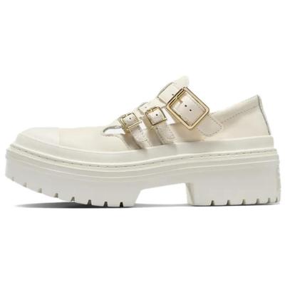 All Star Lugged Heel MJ Удобные и универсальные туфли Мэри Джейн для женщин бежевого цвета