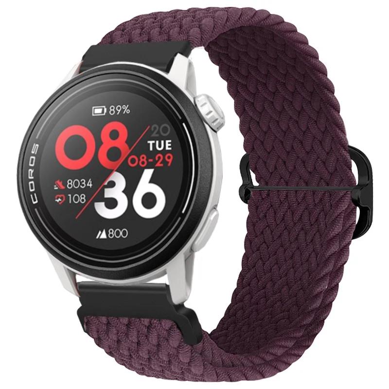 Нейлоновый плетеный ремешок 20/22 мм для COROS APEX 4/PACE Pro/4 3 2 Регулируемый браслет для CMF Watch 3/2/1 Pro Suunto Race 2/S/Run
