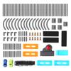 298PCS DIY Montado Catapulta Carro de Trilhos Pista de Corrida Blocos de Construção Brinquedos de Carro de Ejeção