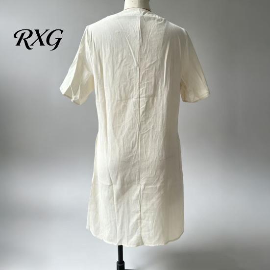 Relaxed Fit Summer Dress Short Sleeve for Women, Casual Button Up V Travel Friendly Neck A-line Dress, Flowy Beach Vacation Sundress with Pockets