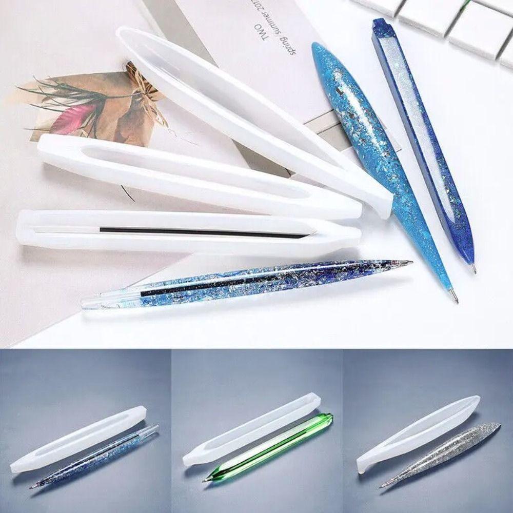 Epoxy Resin Pen Silicone Mould INS Style DIY Craft Gifts Soft DIY Ballpoint Pen Mold Making Tools