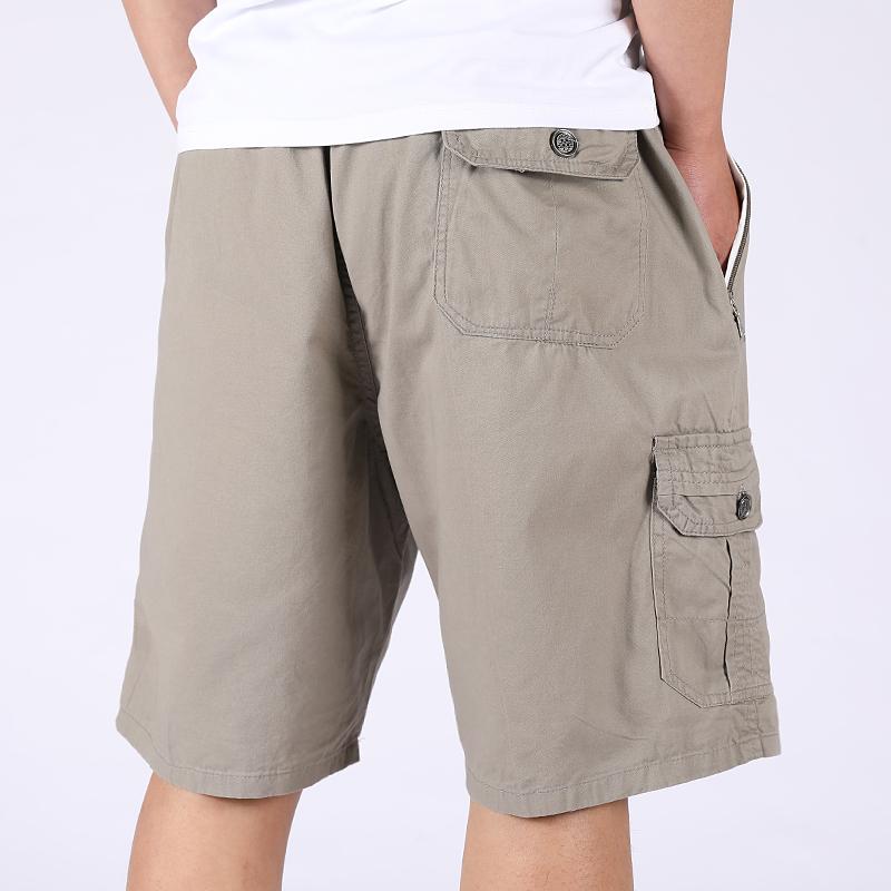 Cotton Workwear Summer Breathable Casual Non-Fading Loose Men's Shorts