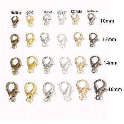 Большая пряжка-карабин для самостоятельного изготовления украшений. Идеально подходит для ожерелий, браслетов, брелоков и многого другого.. Отлично подходит для соединения бусин и подвесок.