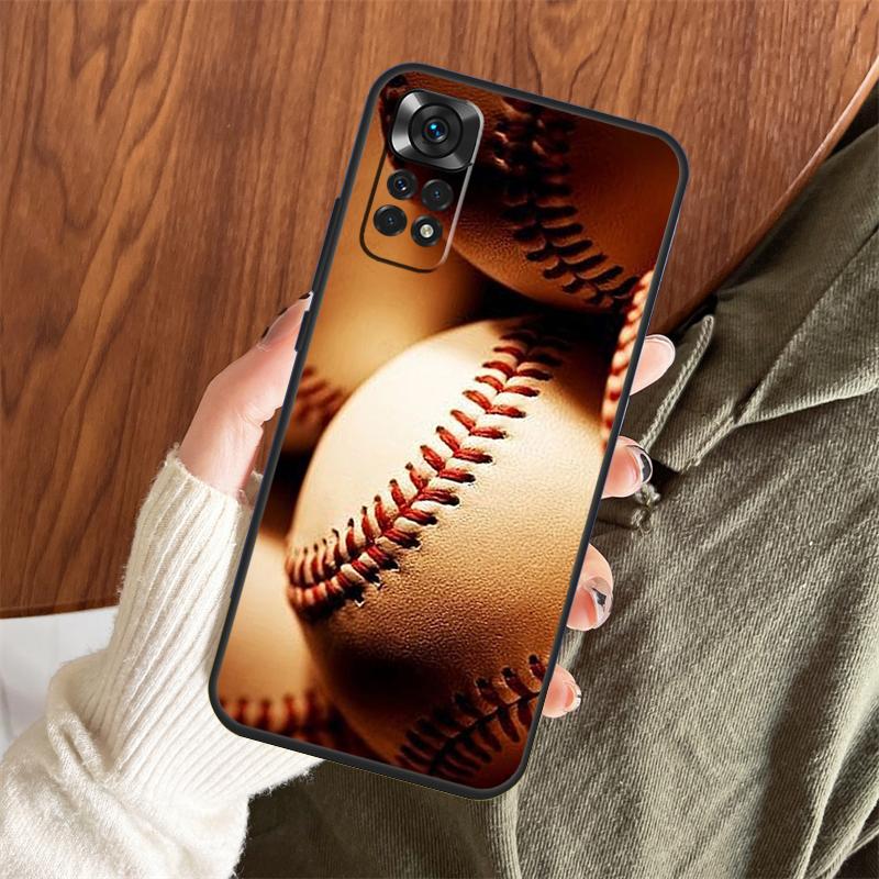 Love Baseball Sport Case For Xiaomi Redmi Note 13 14 Pro 12 11 10 15 Pro Plus Redmi 15 C 13 10C 12C 13C 14C Cover