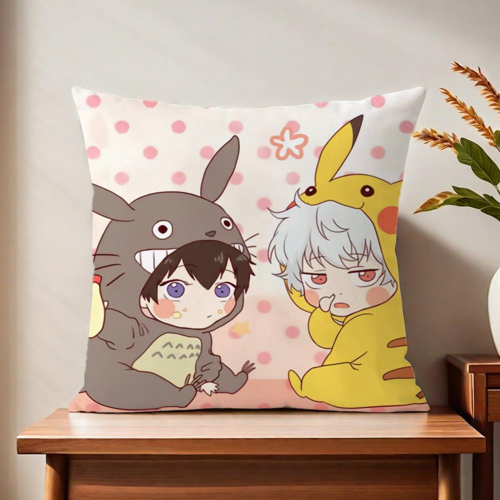 Cute Anime Ggintama cushion cover For Pillow Printing Sofa Decoration Home Car Room Coffee Shop Office Nordic Simplicity
