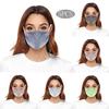 Pack of 5 Solid Cotton Linen Face Mask Washable Reusable Mouth Cover