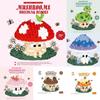 Mushroom Building Blocks Set With Abs Plastic For Kids Diy Creative Play Gift