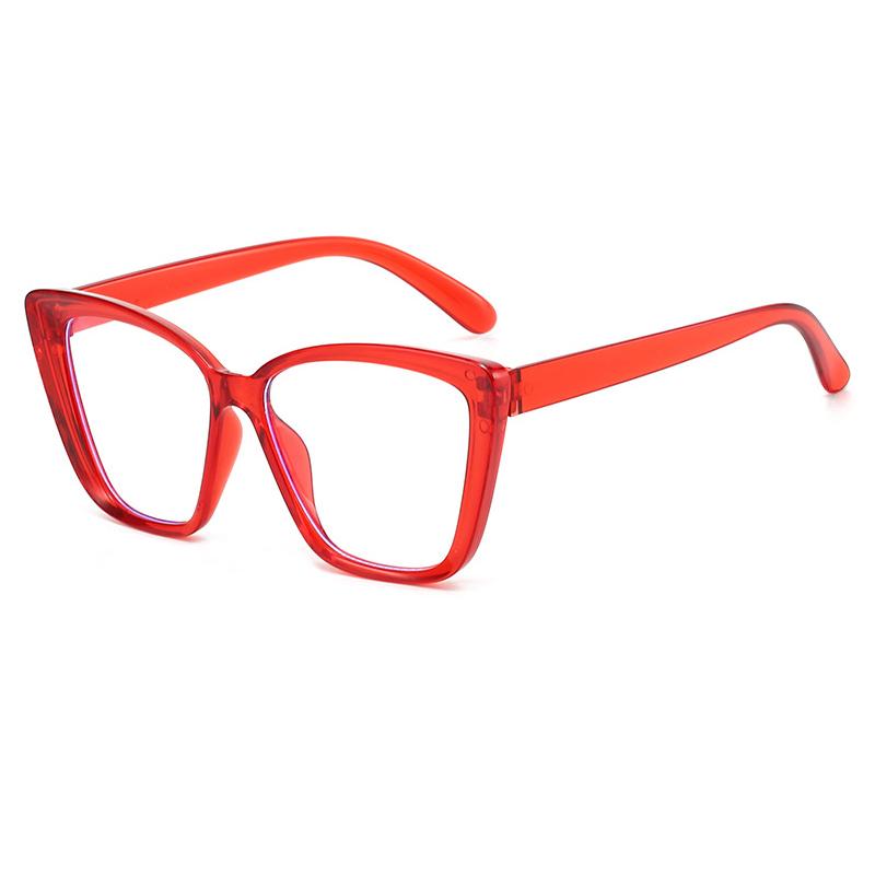 Очки для защиты глаз от синего света, ретро, градиентные, с большой оправой, очки для чтения, кошачий глаз, с прозрачными линзами, очки для пресбиопии