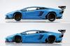 Aoshima Bunka Kyozai Серия Liberty Walk 17 LB Works Lamborghini Aventador 1 Пластиковая модель Небесно-голубой (АОСИМА) 1/24 Нет. Вер. Набор,