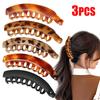 Banana Hair Clip Tortoiseshell Hairgrips Twist Clamp for Women Hair Accessories Fish Shaped Hairpin Ponytail Barrettes Headwear