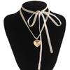 Корейский стиль бант бархат ключичная цепочка регулируемая цепочка лента любовь чокер Y2K ювелирные изделия