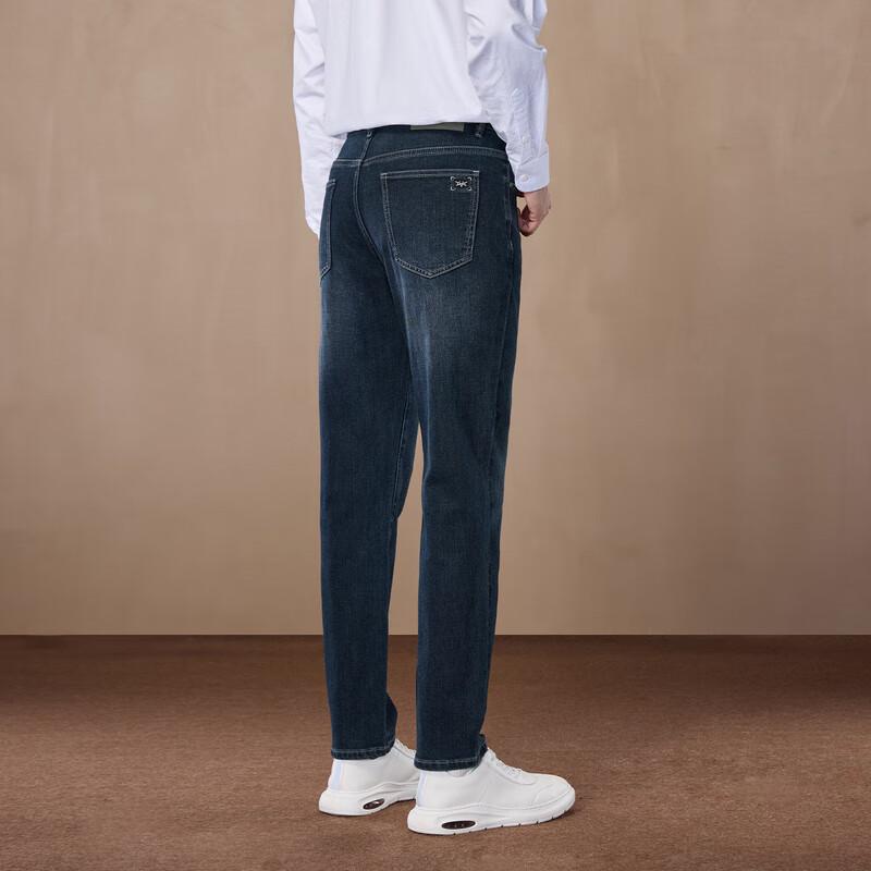 Джинсы мужские HLA легкие деловые с вышивкой, пятикарманные