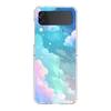 Чехол для телефона с рисунком из плавающей жидкости для Samsung Galaxy Z Flip 3 4 5, Жесткий складной, Прозрачный ПК, Задняя крышка для Samsung Z Flip 6