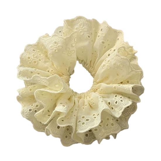 Женская повязка для волос с четырехслойной кружевной отделкой, большая однотонная повязка для волос во французском стиле, аксессуары для волос