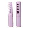 Cordless Ceramic Hairdressing Comb 3 Temperature Adjustable Hair Straightener USB Rechargeable Fast Heating Electric Hair Styling Detangling Brush