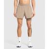 Gymshark Спортивные шорты 5 Цементно-коричневый Серый A1b3m Ncz7