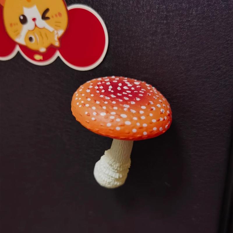 1PC Simulated Mushroom Refrigerator Patch 3D Mushroom Fridge Magnets Home Decoration 11 Styles