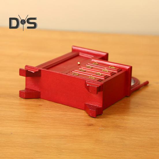 Мини-комод для кукольного домика, винтажный миниатюрный комод с ящиками, мини-мебель, туалетный столик для декора спальни кукольного домика