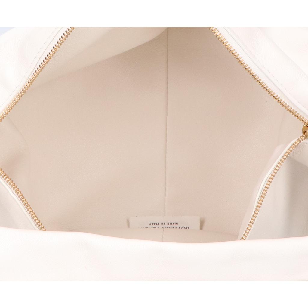 Bottega Veneta Smooth Calfskin Double Knot Handle Bag Handbag whiteUsed