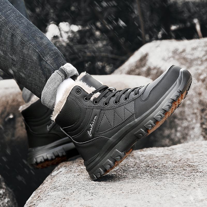 Обувь Мужские ботинки Мужские зимние уличные женские уличные ботинки Мужские зимние походные ботинки Ботильоны Водонепроницаемая мужская обувь Рабочая обувь Обувь