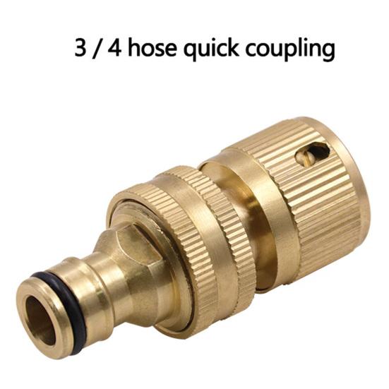Латунный адаптер для садового шланга, мужской и женский быстрый соединитель, нержавеющий, устойчивый к коррозии, герметичный соединитель для шланга