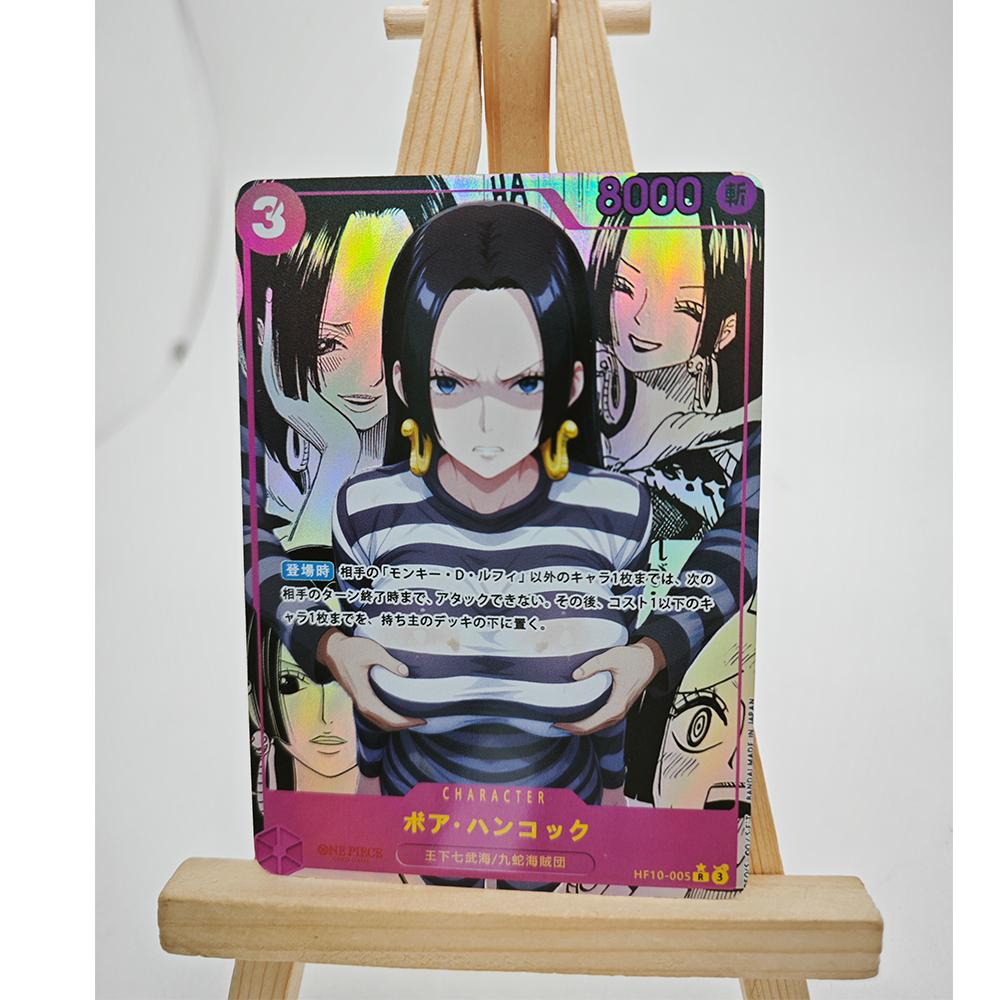 3pcs/set Boa HancockNami Diy Self Control Collect Signature Trading Flash Card Anime Cartoon Gift one piece opcg Entertaining Play Safe Kid Friendly