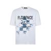 Classic casual versatile fashion - Spring and summer pattern printed loose men's short sleeved round neck T-shirt